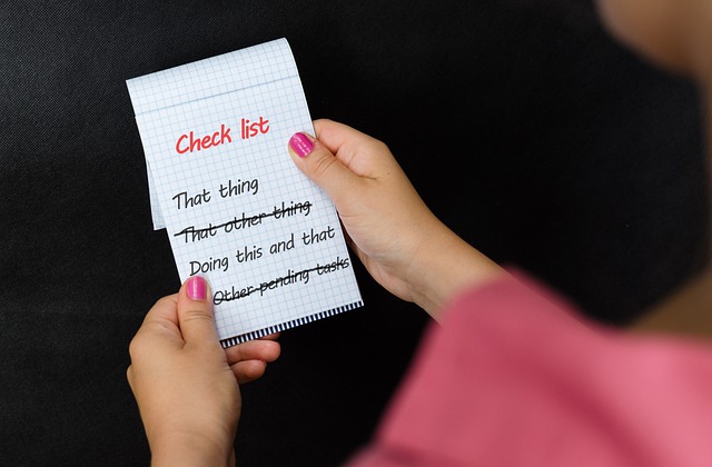 Checklista flyttstäd